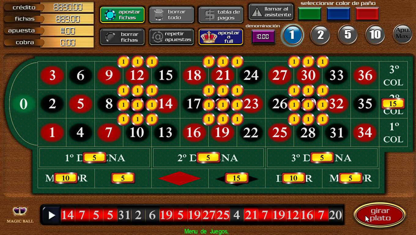 Magic Ball roulette